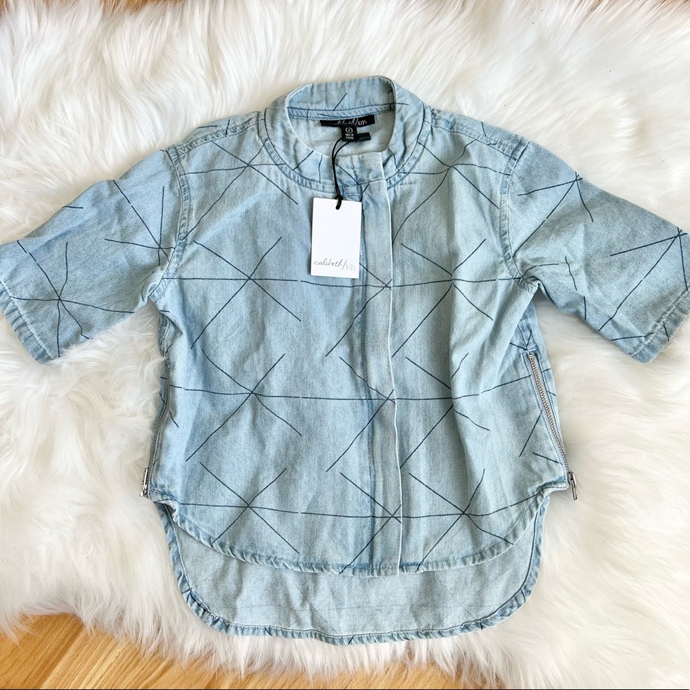 Calibeth Kids | Asymmetrical Denim Shirt Jacket